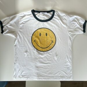 Daydreamer For Free People Collab Smiley Ringer Tee